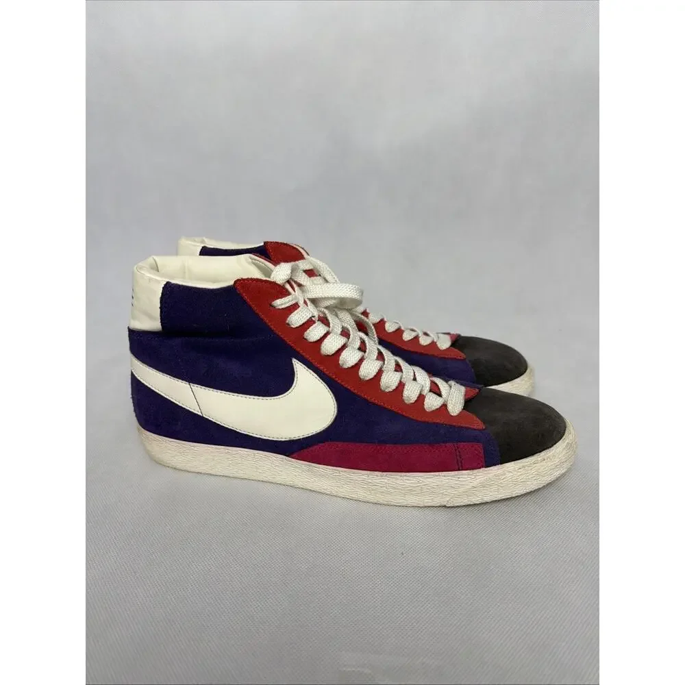 Nike Blazer Mens Size 13 High Top Multi-Color Suede Lace-Up Shoes 508220-010